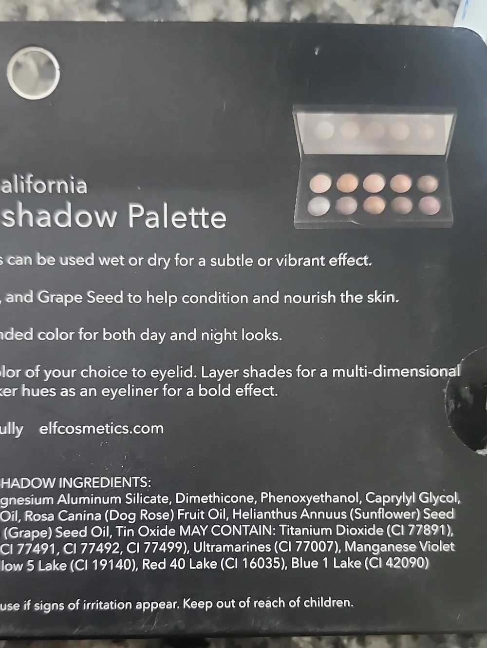 E.L.F. California Baked Eyeshadow Palette